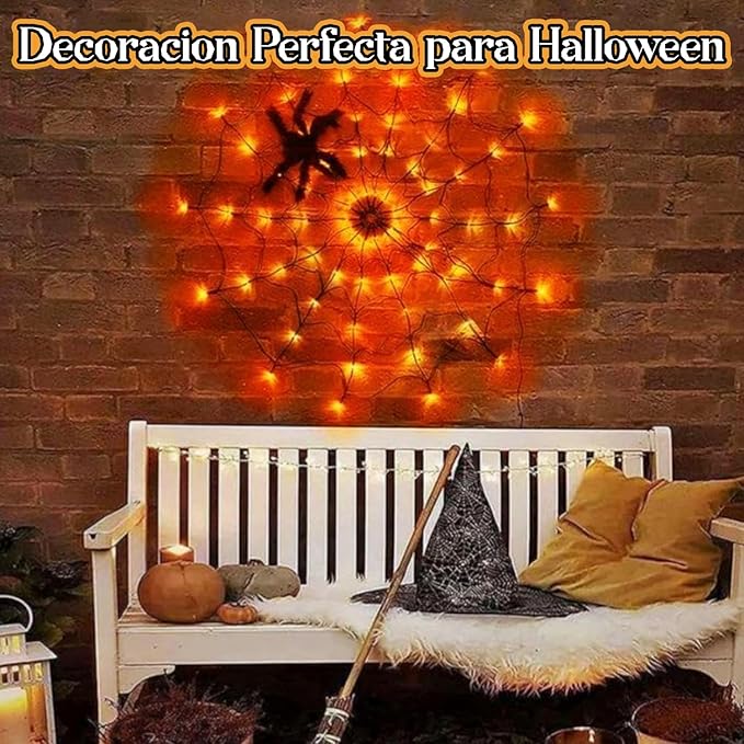 Red 120 LED luces telaraña