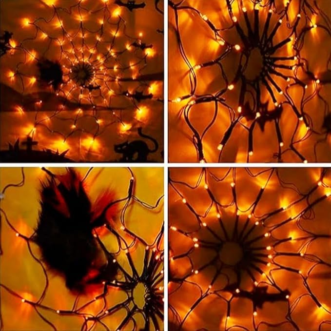 Red 120 LED luces telaraña