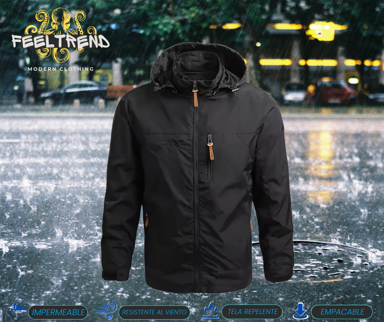 chamarra impermeable