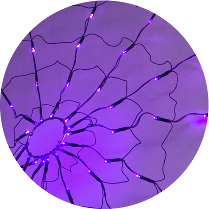 Red 120 LED luces telaraña